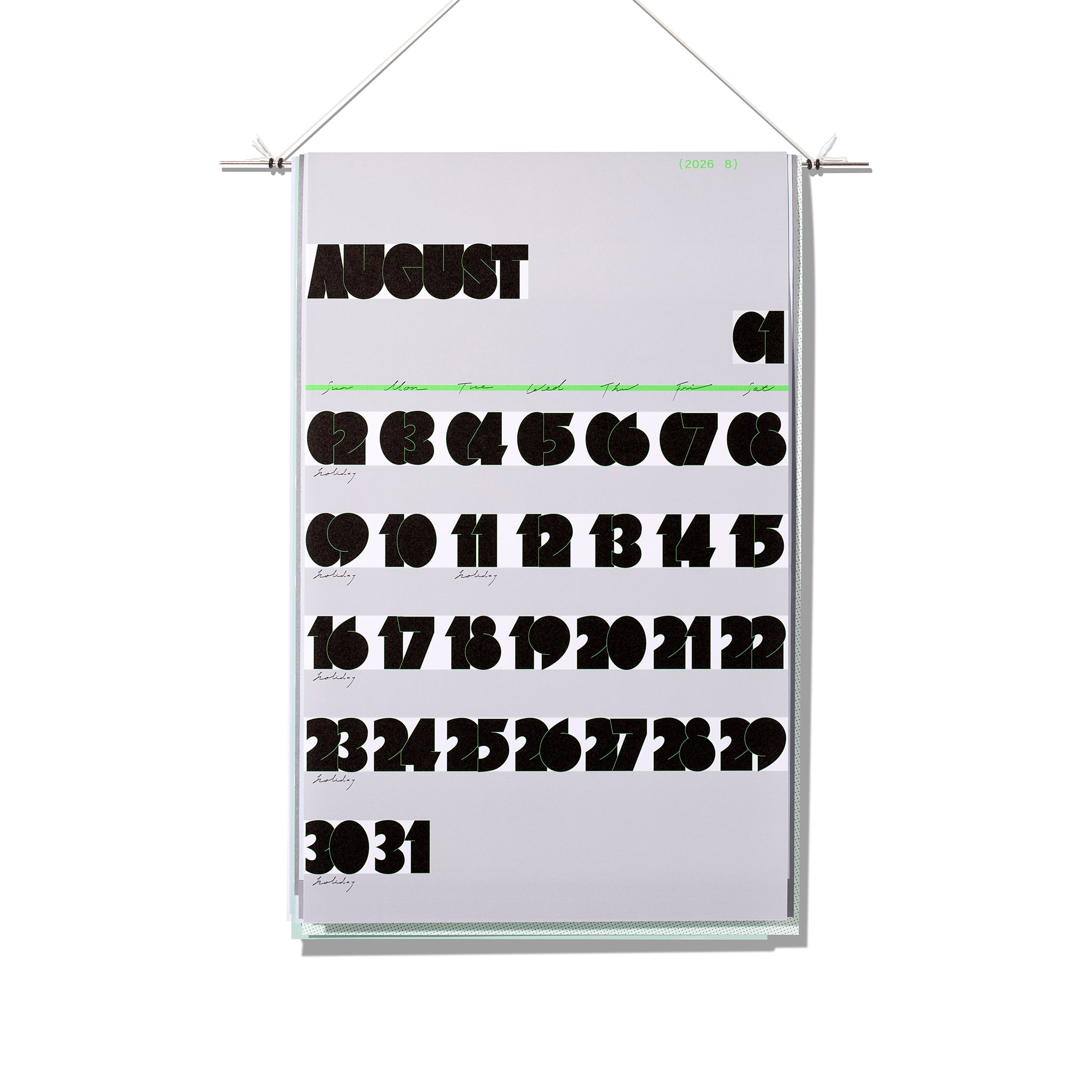 2026 Calendar TOMORROWS