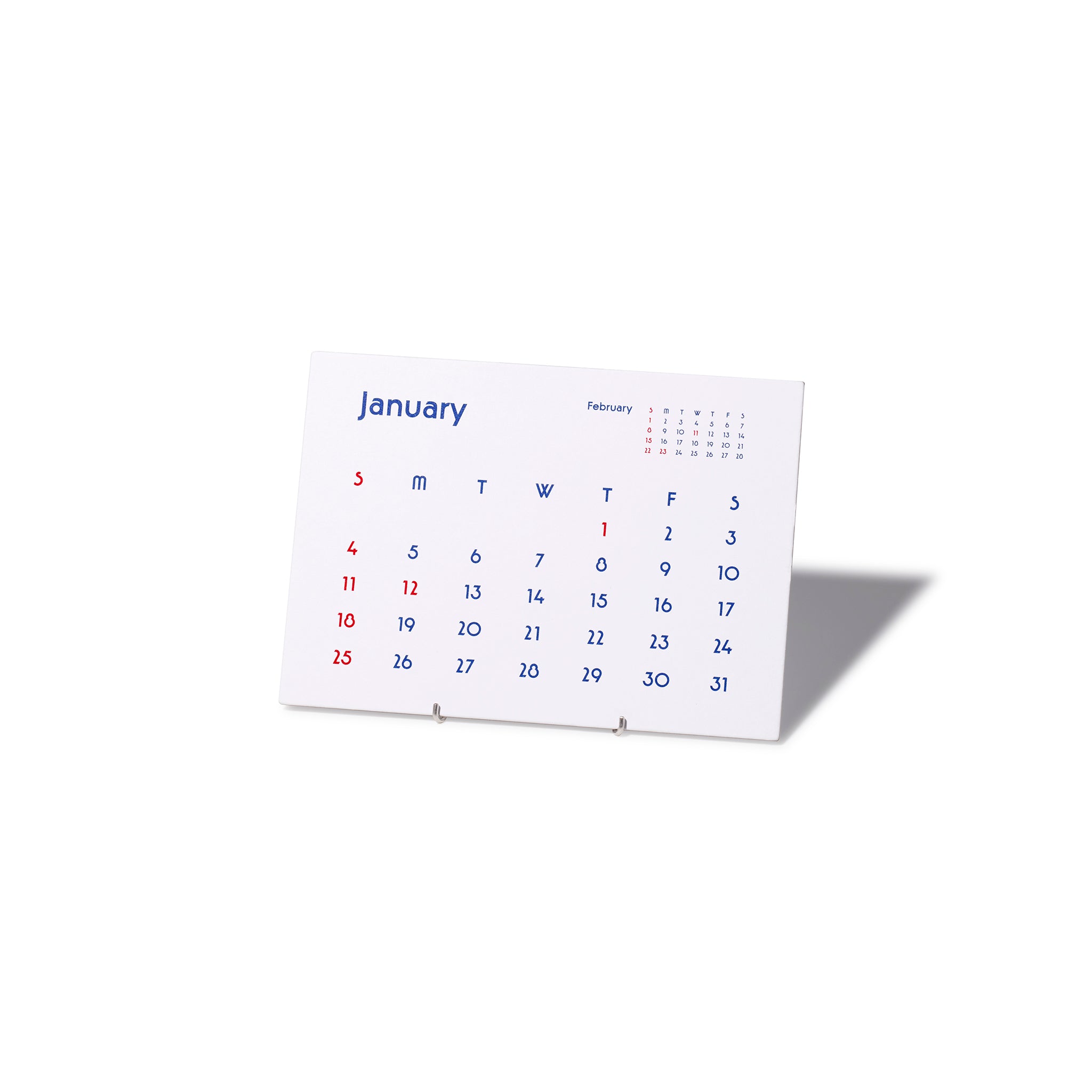 2026 Typeface Calendar 卓上カレンダー