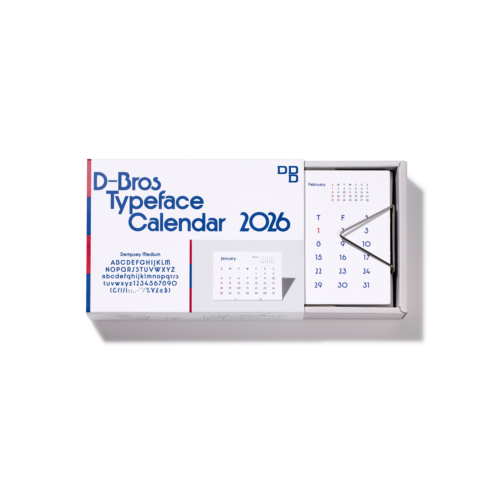 2026 Typeface Calendar