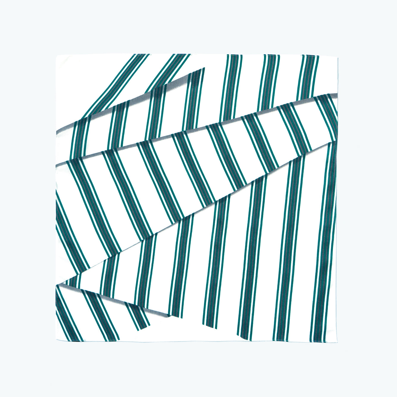 フラワーベースとハンカチのギフト green（ギフト包装済み）