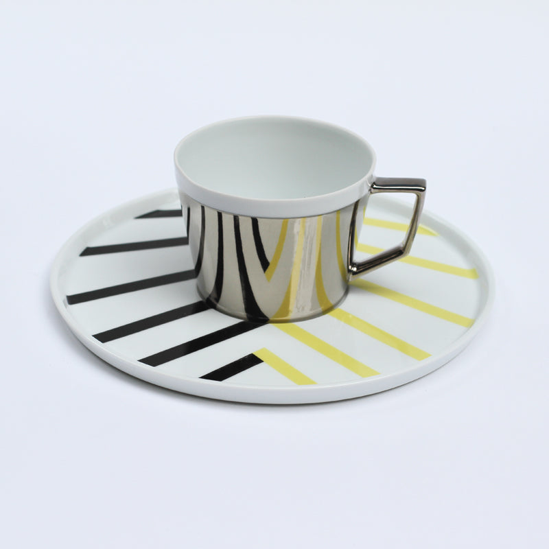 ミラーカップ＆ソーサー「ZIGZAG」C