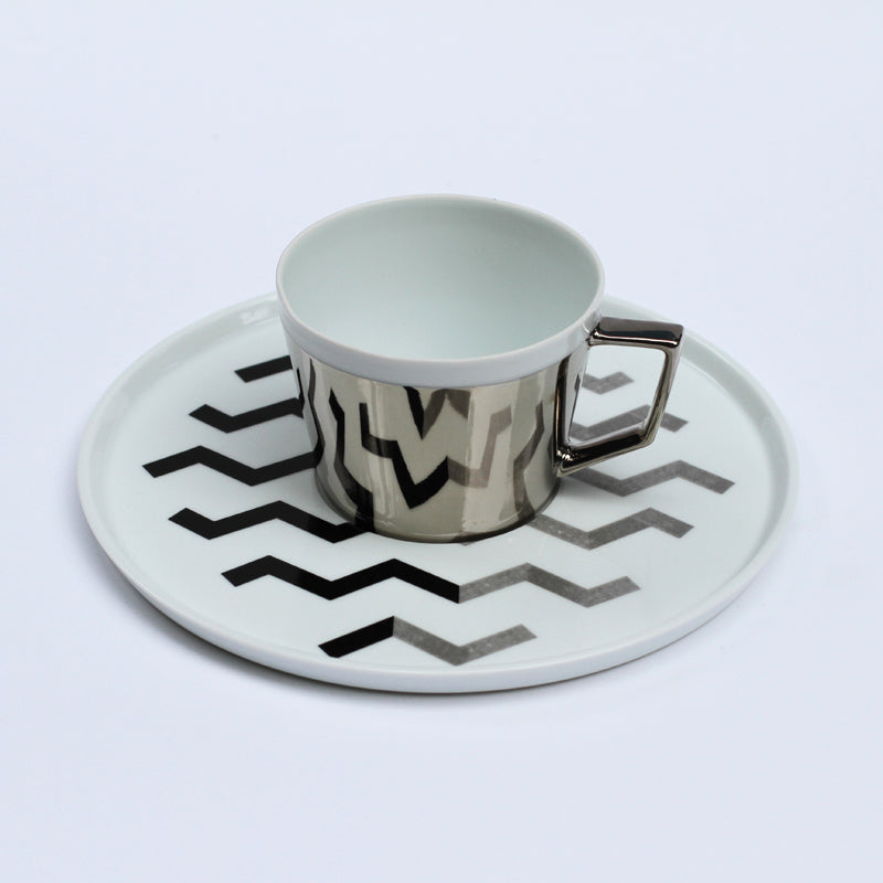 ミラーカップ＆ソーサー「ZIGZAG」E