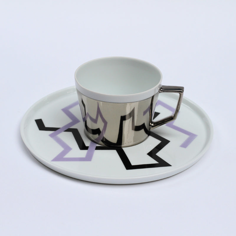 ミラーカップ＆ソーサー「ZIGZAG」F