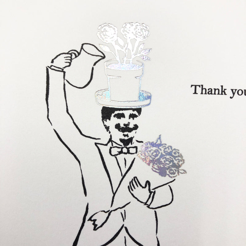 ポストカード Thank you「バラ」